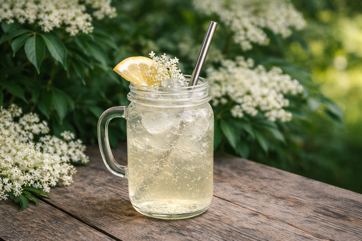 Holunderblütenlimonade