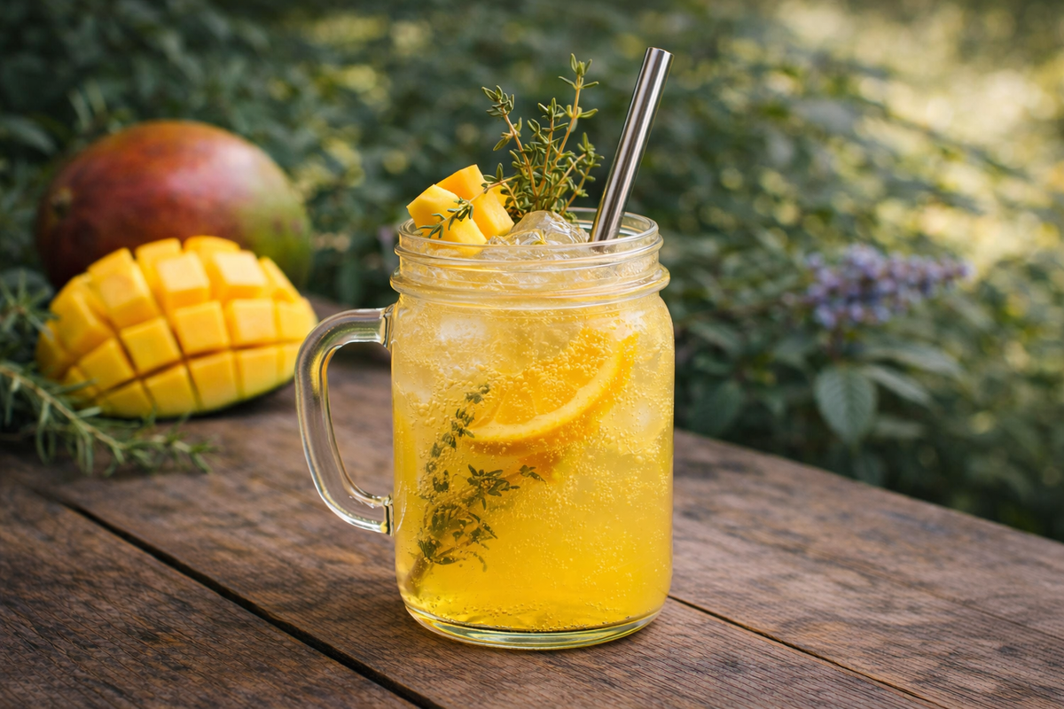 Thymian-Mango-Limonade